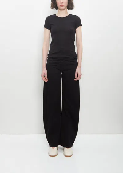 Lemaire Black Tops - T-shirts & Jerseys Women In Black