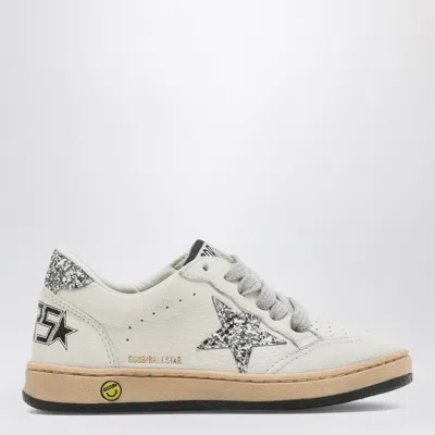 Golden Goose Ball Star Leather Sneakers In Grey
