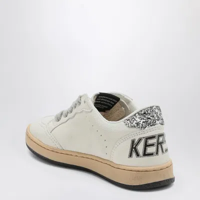 Golden Goose Ball Star Leather Sneakers In Grey
