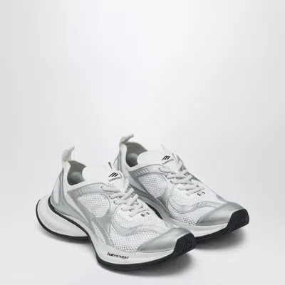 Balenciaga White And Silver Sneaker Circuit In White