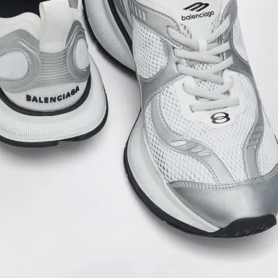 Balenciaga White And Silver Sneaker Circuit In White
