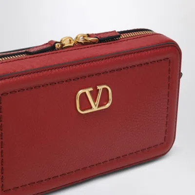 Valentino Garavani Small Red Crossbody Bag Alltime In Brown