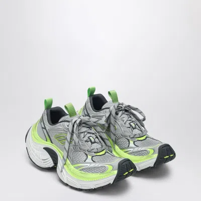 Balenciaga Multicolor Mesh And Rubber 6xl Sneakers In Grey