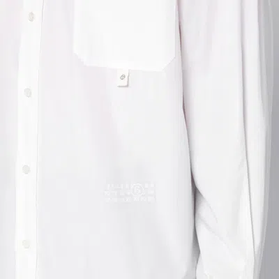 Mm6 Maison Margiela Detachable-collar Shirt In White