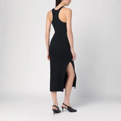Courrèges Courregès Canale Navy Scuba Straps Dress In Black