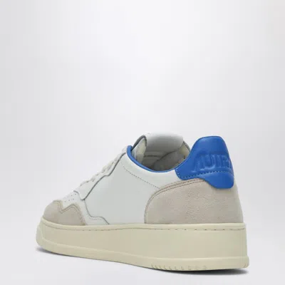 Autry Medalist Low Leather And Suede Sneakers With Lettering In White