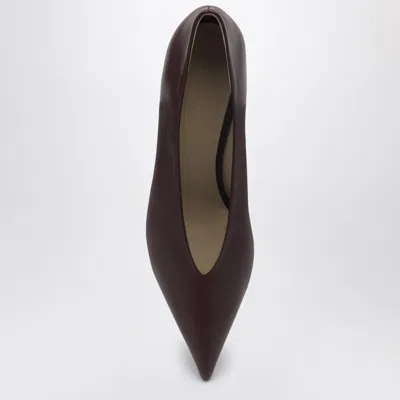 Le Monde Beryl Patent Leather Babouche Pumps 35 In Burgundy