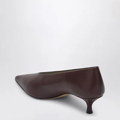 Le Monde Beryl Patent Leather Babouche Pumps 35 In Burgundy
