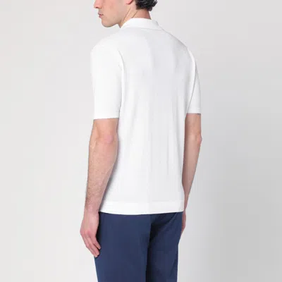 Roberto Collina White Polo In Cotton In White
