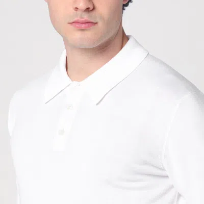 Roberto Collina White Polo In Cotton In White