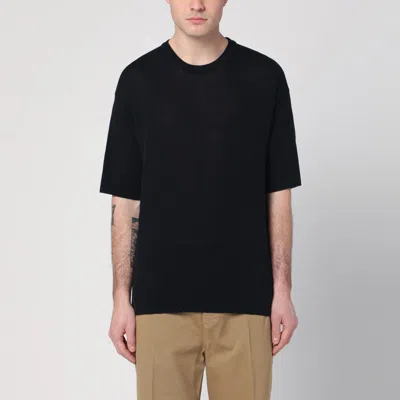 Roberto Collina Basic Polo T-shirt In Black