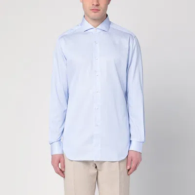 Xacus Spread-collar Cotton Shirt In White