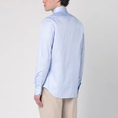 Xacus Spread-collar Cotton Shirt In White