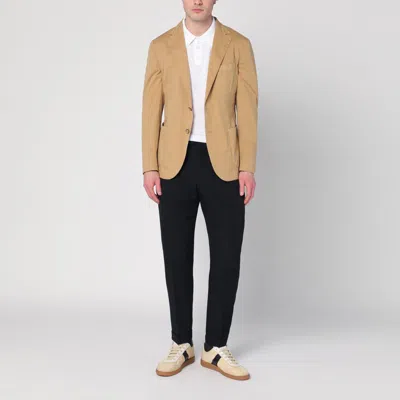 Santaniello Essential Single-breasted Blazer In Beige