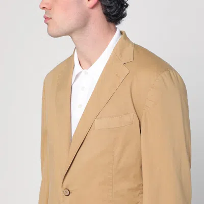 Santaniello Essential Single-breasted Blazer In Beige