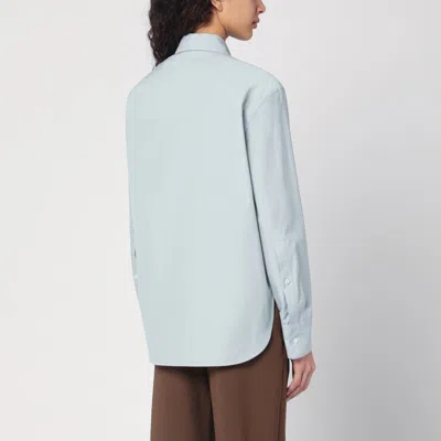 Loulou Studio Oversized Button-up Shirt In Light Blue
