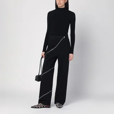 Alaïa Mock-neck Long Sleeve Bodysuit In Black