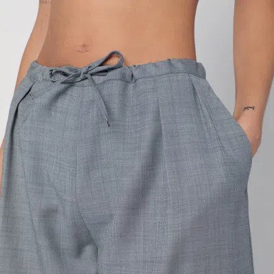 Loulou Studio Gray Wide Pants With Drawstring In Grey