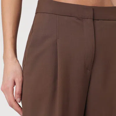 Loulou Studio Wide-leg Tailored Pants In Brown