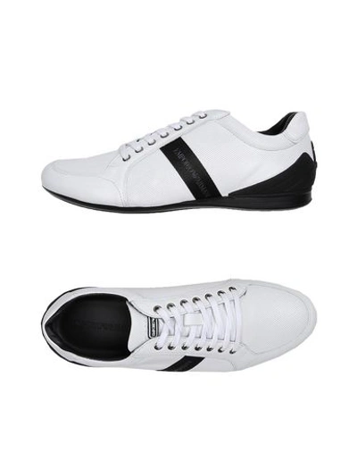 Shop Emporio Armani Sneakers In White