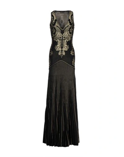 Roberto Cavalli Long Dress In Black