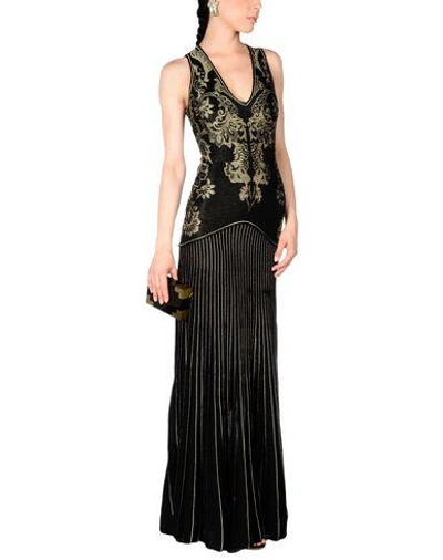 Shop Roberto Cavalli Long Dress In Black