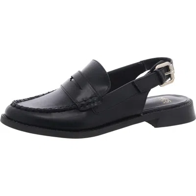 Jones New York Renaud Womens Faux Leather Mules Slingbacks In Black