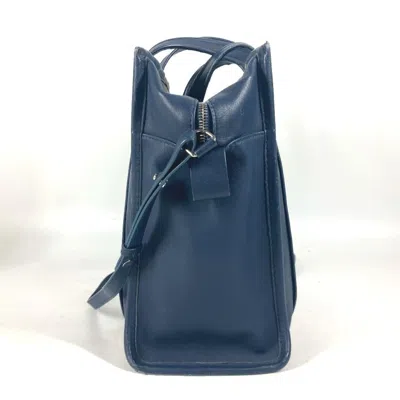 Pre-owned Balenciaga Navy Leather Handbag Shoulder Bag Tote Bag ()