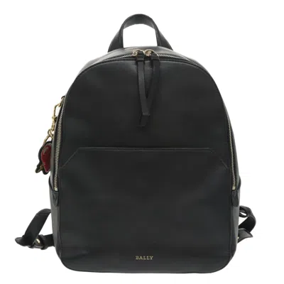 Pre-owned Bally Black Leather Backpack Bag ()