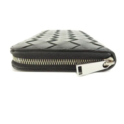 Pre-owned Bottega Veneta Intrecciato Black Intrecciato Coin Purse/coin Case ()
