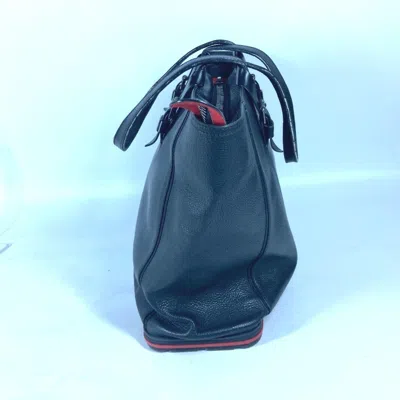 Pre-owned Christian Louboutin Black Leather Shoulder Bag Tote Bag ()