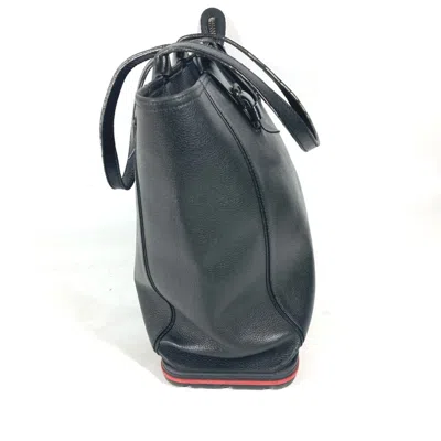 Pre-owned Christian Louboutin Black Leather Shoulder Bag Tote Bag ()