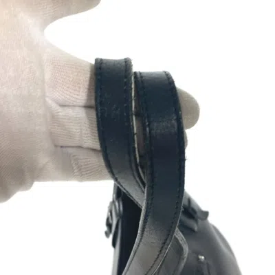Pre-owned Christian Louboutin Black Leather Shoulder Bag Tote Bag ()