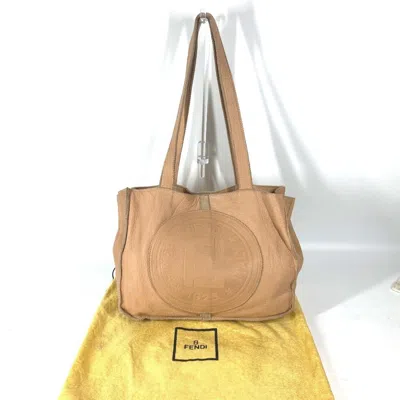 Pre-owned Fendi Beige Leather Shoulder Bag Tote Bag ()