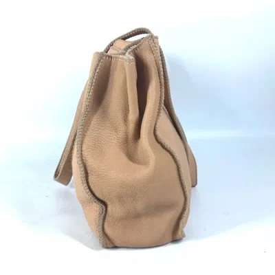 Pre-owned Fendi Beige Leather Shoulder Bag Tote Bag ()