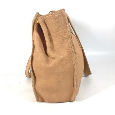 Pre-owned Fendi Beige Leather Shoulder Bag Tote Bag ()