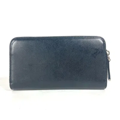 Pre-owned Fendi Black Multi-color Leather Long Wallet (bi-fold) () In Black, Multi-color