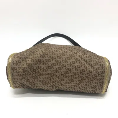 Pre-owned Fendi Zucca Beige Zucca Shoulder Bag ()
