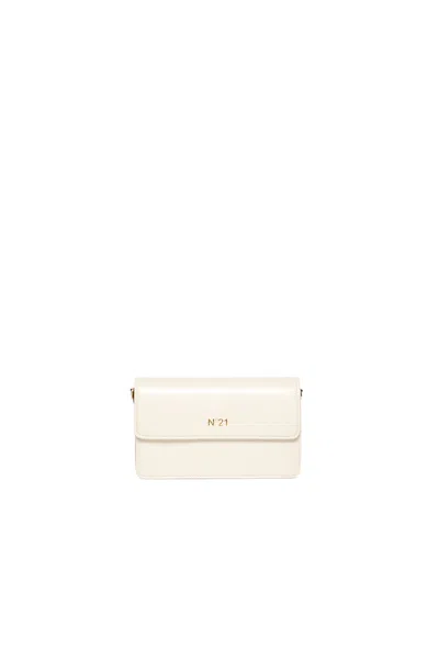 N°21 Shiny Rectangular Bag In White