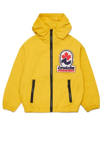 Dsquared2 Giacca Windbreaker Invicta X  In Yellow