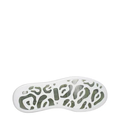 Alexander Mcqueen Sneakers Oversize Uomo Pelle Bianco/nero In White