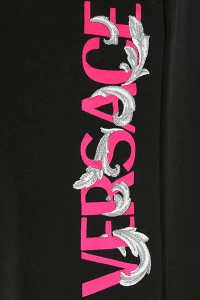 Versace Men Black Cotton Joggers