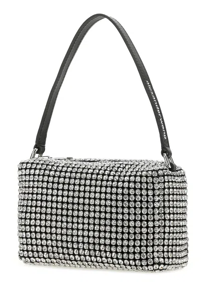 Alexander Wang Heiress Crystal-embellished Leather Top Handle Bag