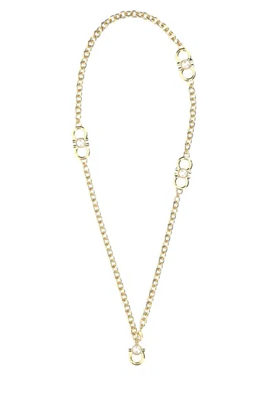 Ferragamo Chain Link Pendant Necklace