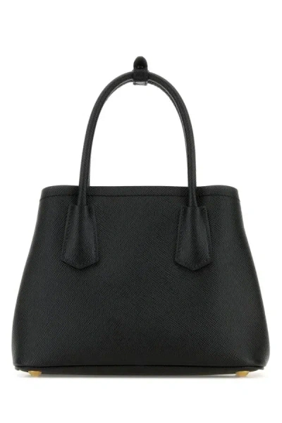 Prada Double Tote Bag In Black