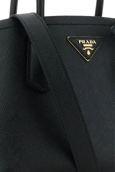 Prada Double Tote Bag In Black