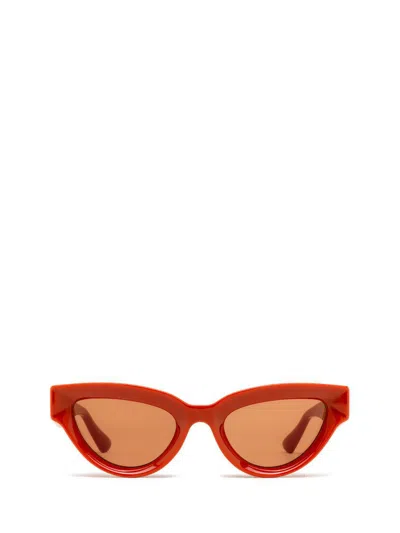 Bottega Veneta Womens Orange 6j000413 Bv1249s Cat Eye-frame Injected Sunglasses In Orange