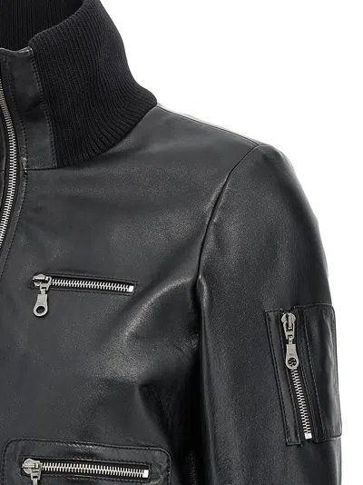 Chloé Leather Bomber Jacket Casual Jackets And Parka