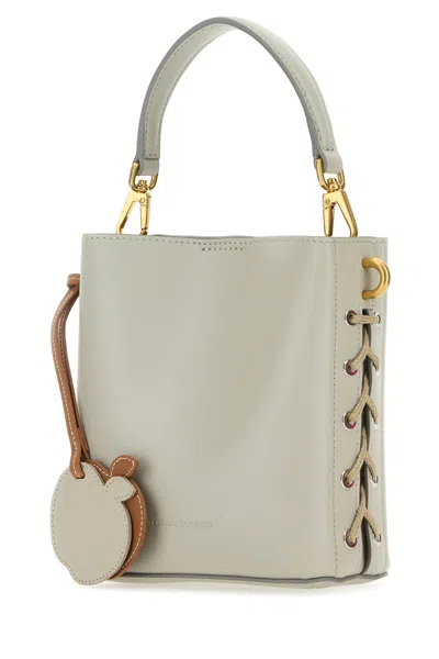 Stella Mccartney Light Grey Synthetic Leather Veuve Clicquot Bucket Bag