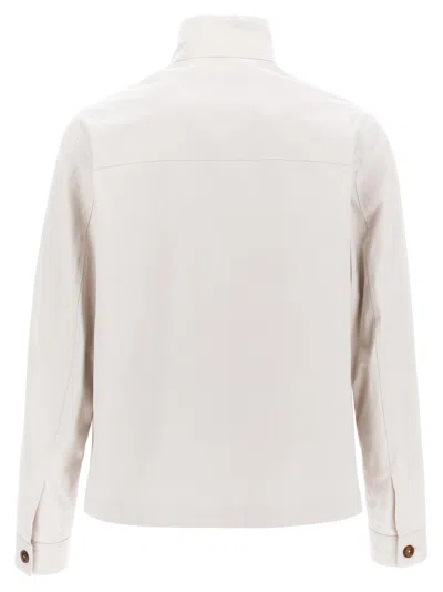 Dolce & Gabbana Beige Logo Embroidery Jacket
